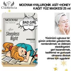 MOOYAM Girls Serias Honey+Hyaluronic Acit Kağıt Yüz Maskesi