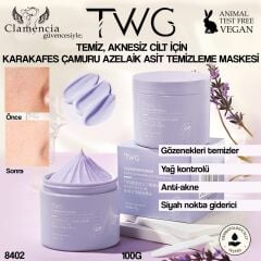 TWG Comfrey Pure Karakafes Çamuru Azelaik Asit Temizleme Maskesi 100g No:8402