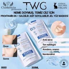 Provitamin B5 Salisilik Asit Soyulabilir Yüz Maskesi 300ml No:8660