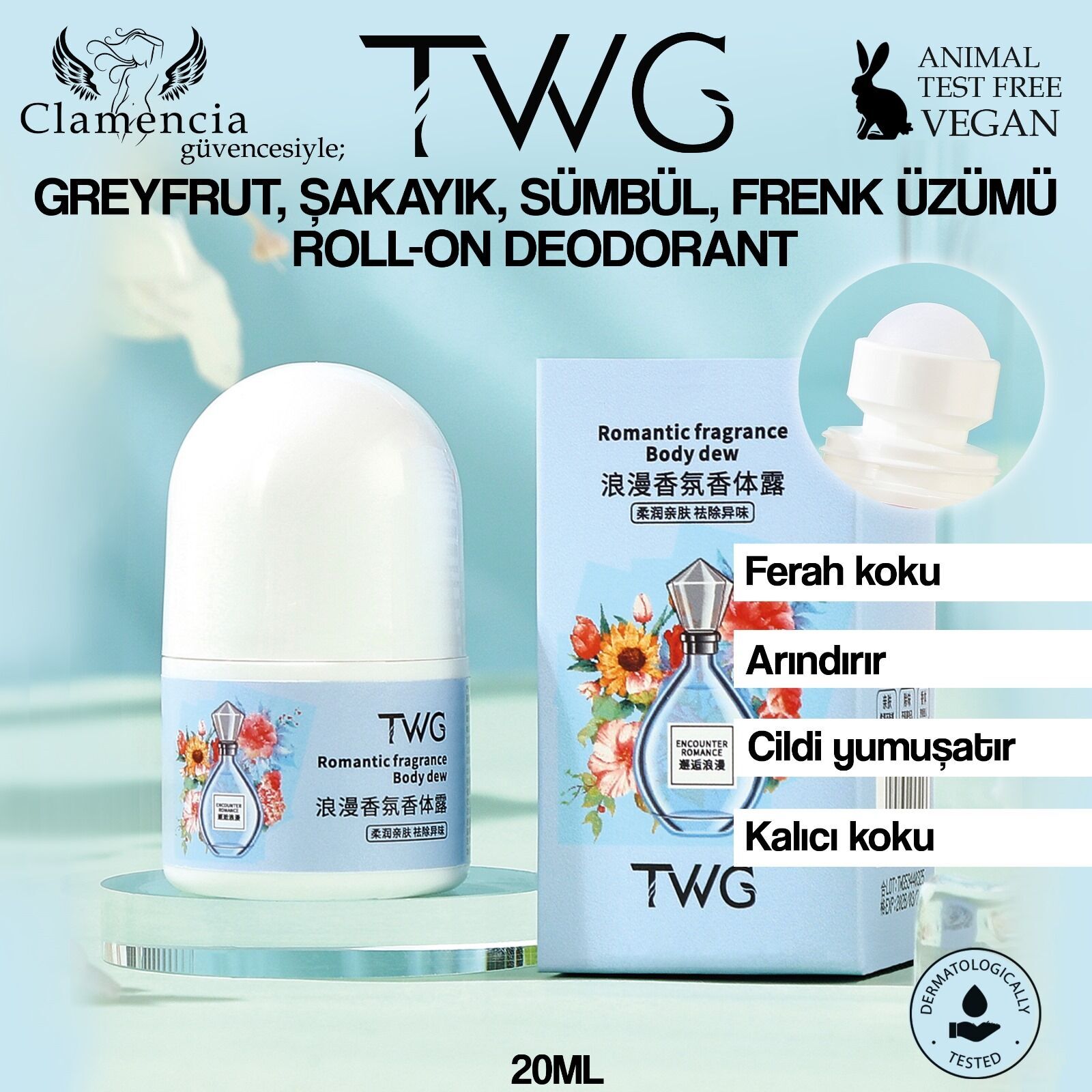 Roll-on Parfüm Seti (1 kutu=20ml*3ad.) No:5346