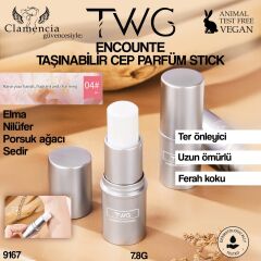 TWG Balsam Taşınabilir Cep Parfüm Stick 7.8 g – Elma, Nilüfer, Porsuk Ağacı & Sedir