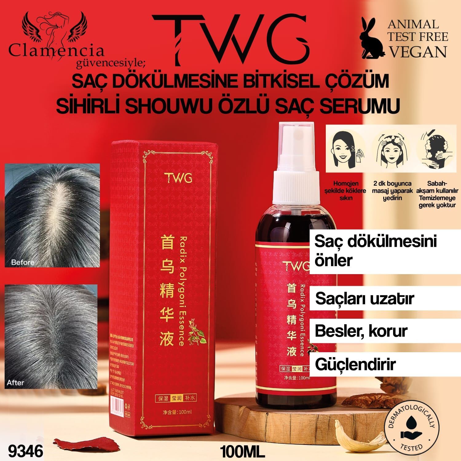 TWG Radix Saç Güçlendirme ve Uzatma Serumu 100ml No:9346