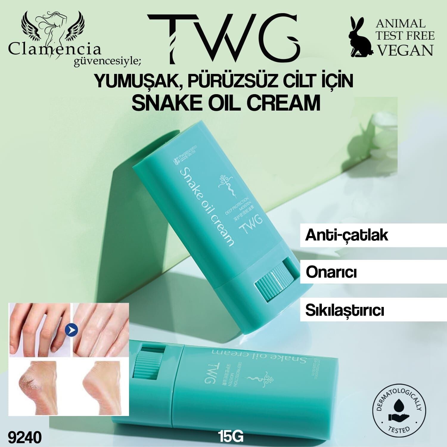 TWG Snake Oil Krem Anti-Çatlak ve Sıkılaştırıcı Roll-On 15g No:8709
