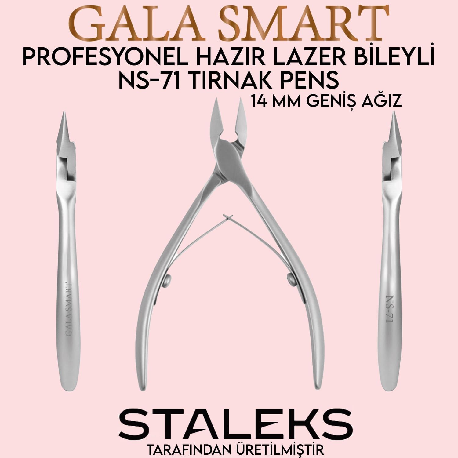 Ns-71 tırnak pens - 14 mm geniş ağız staleks üretimi