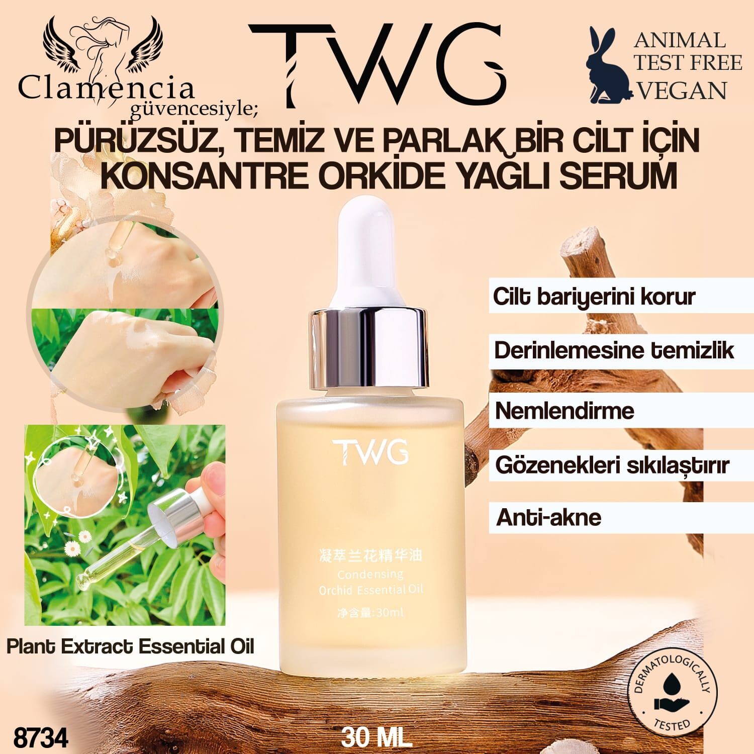 Konsantre Orkide Esanslı Serum 30ml No:8734