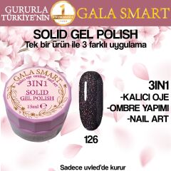 Gala solıd gel polısh 15 ml no:126