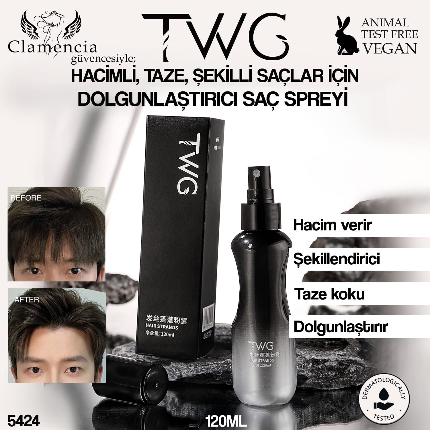 Dolgunlaştırıcı ve Şekillendirici Saç Spreyi 120ml No:5424