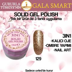 Gala solıd gel polısh 15 ml no:129