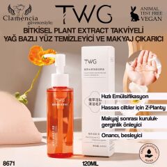 TWG Plant(Bitki Özlü) Yağ Bazlı Makyaj Temizleme 120ml No:8671