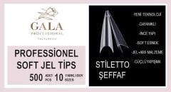 Protez tips stiletto 500 lü şeffaf