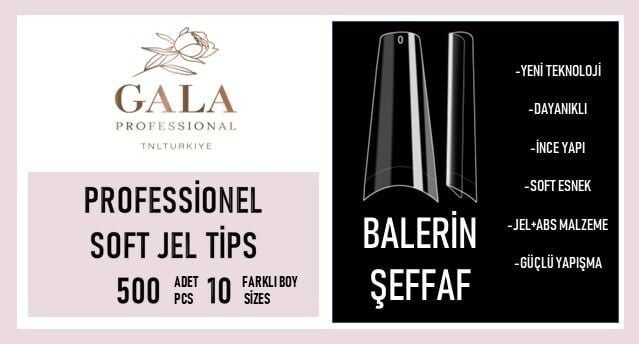 Protez tips balerin 500 lü şeffaf