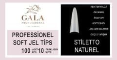 Protez tips stiletto 100 lü naturel