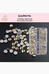 Crystal taş şampanya 6 farklı boyut