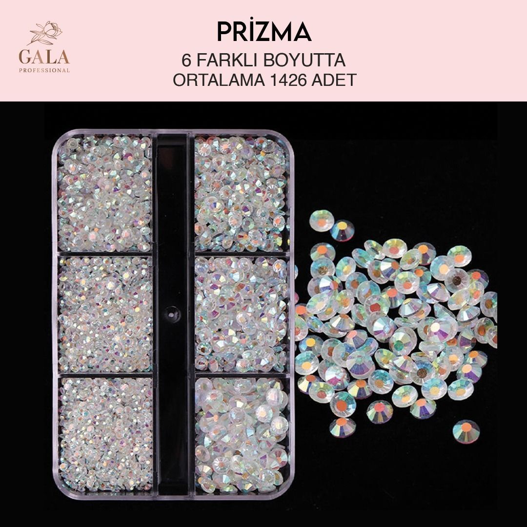 Crystal taş prizma 6 farklı boyut