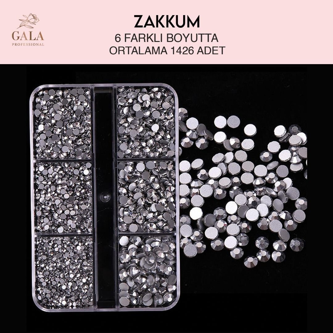 Crystal taş zakkum 6 farklı boyut