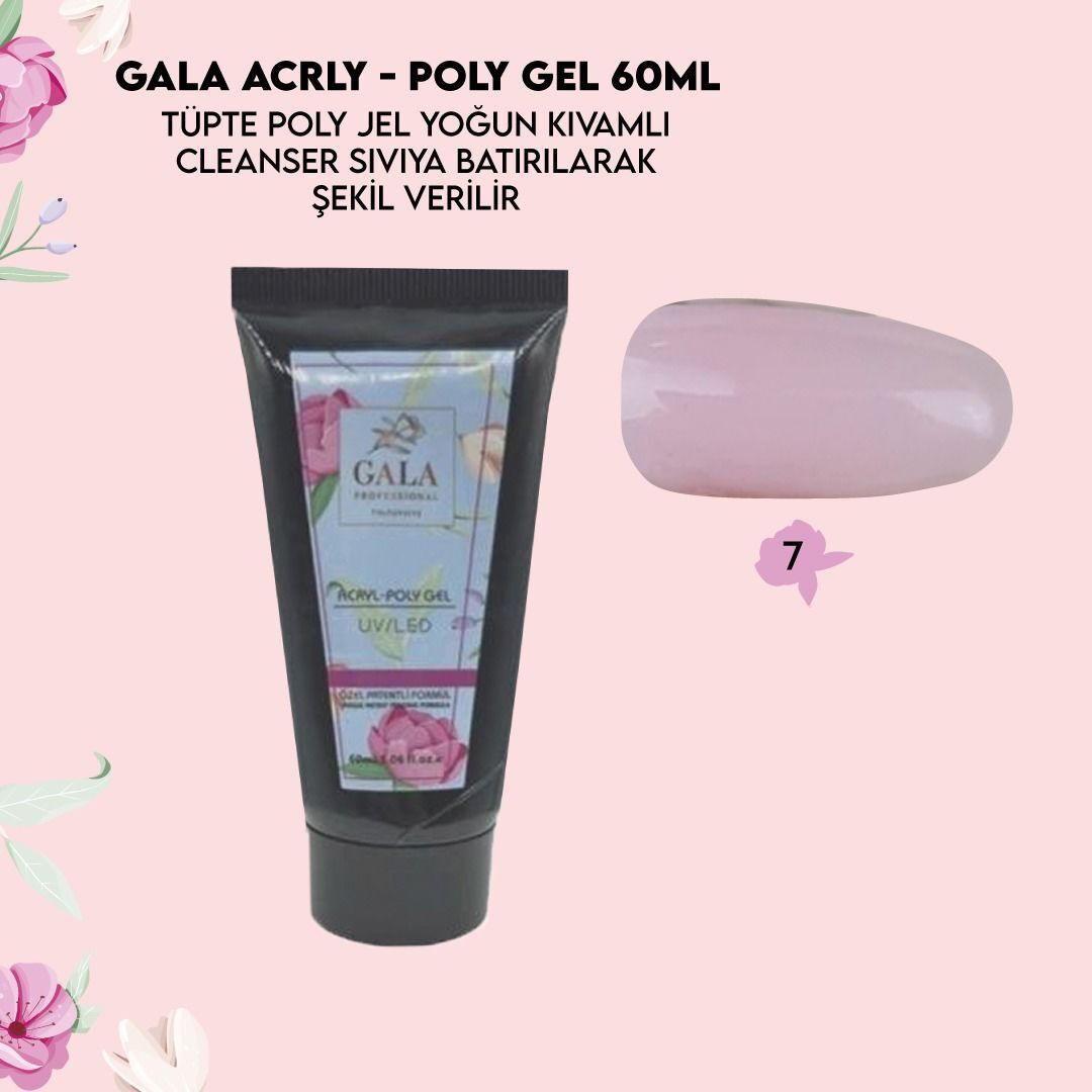 Gala acrly-poly gel 60 ml- no7