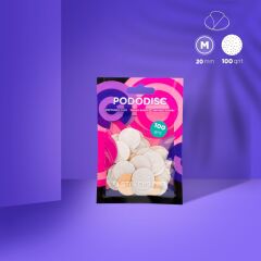 Pododısc staleks pro m pedikür disk için yedek beyaz törpüler, 100 grit (50 adet)