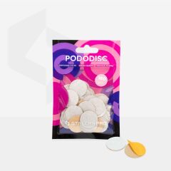 PODODISC STALEKS PRO M Pedikür Disk İçin Yedek Beyaz Törpüler, 180 Grit (50 Adet)