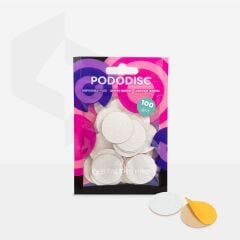 Pododısc staleks pro l pedikür disk için yedek beyaz törpüler, 100 grit (50 adet)