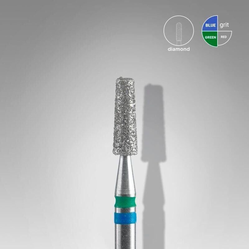 Elmas kesik koni freze expert duo, mavi-yeşil, çap 2,5 mm, çalışma kısmı 8 mm