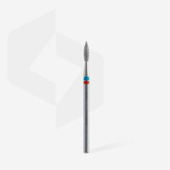 Elmas sivri alev freze expert duo, kırmızı-mavi, çap 2,1 mm, çalışma kısmı 8 mm
