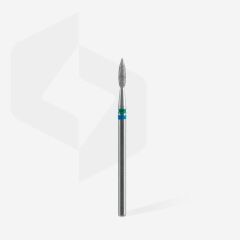 Elmas sivri alev freze expert duo, mavi-yeşil, çap 2,1 mm, çalışma kısmı 8 mm