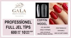 Gala soft jel tips 600 lü paket - coffin model