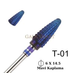 Titanyum uç ø06x14,5  blue coating no:t-01