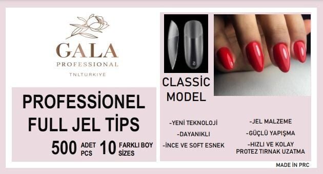 Gala soft jel tips 600 lü paket - klasik model