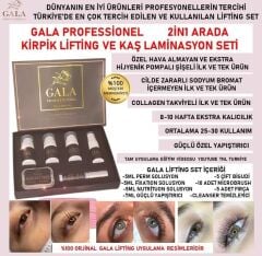 Gala kirpik lifting & kaş laminasyon set