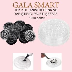 Kirpik yapıştırma damlalıklı palet - 10 lu