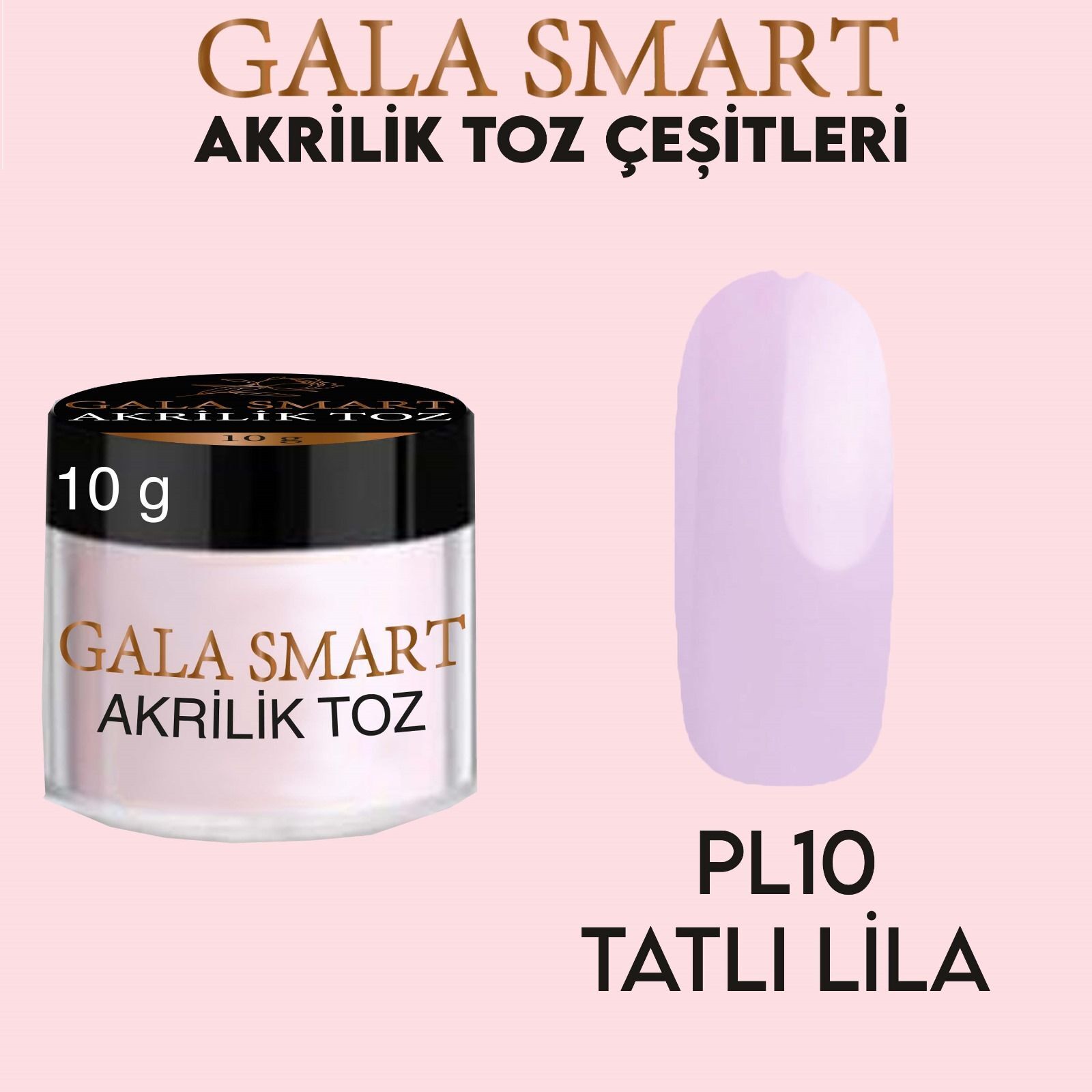 Akrilik toz 10 g - tatlı lila