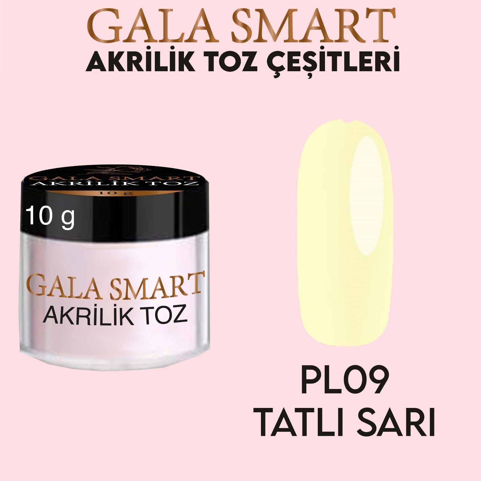 Akrilik toz 10 g - tatlı sarı