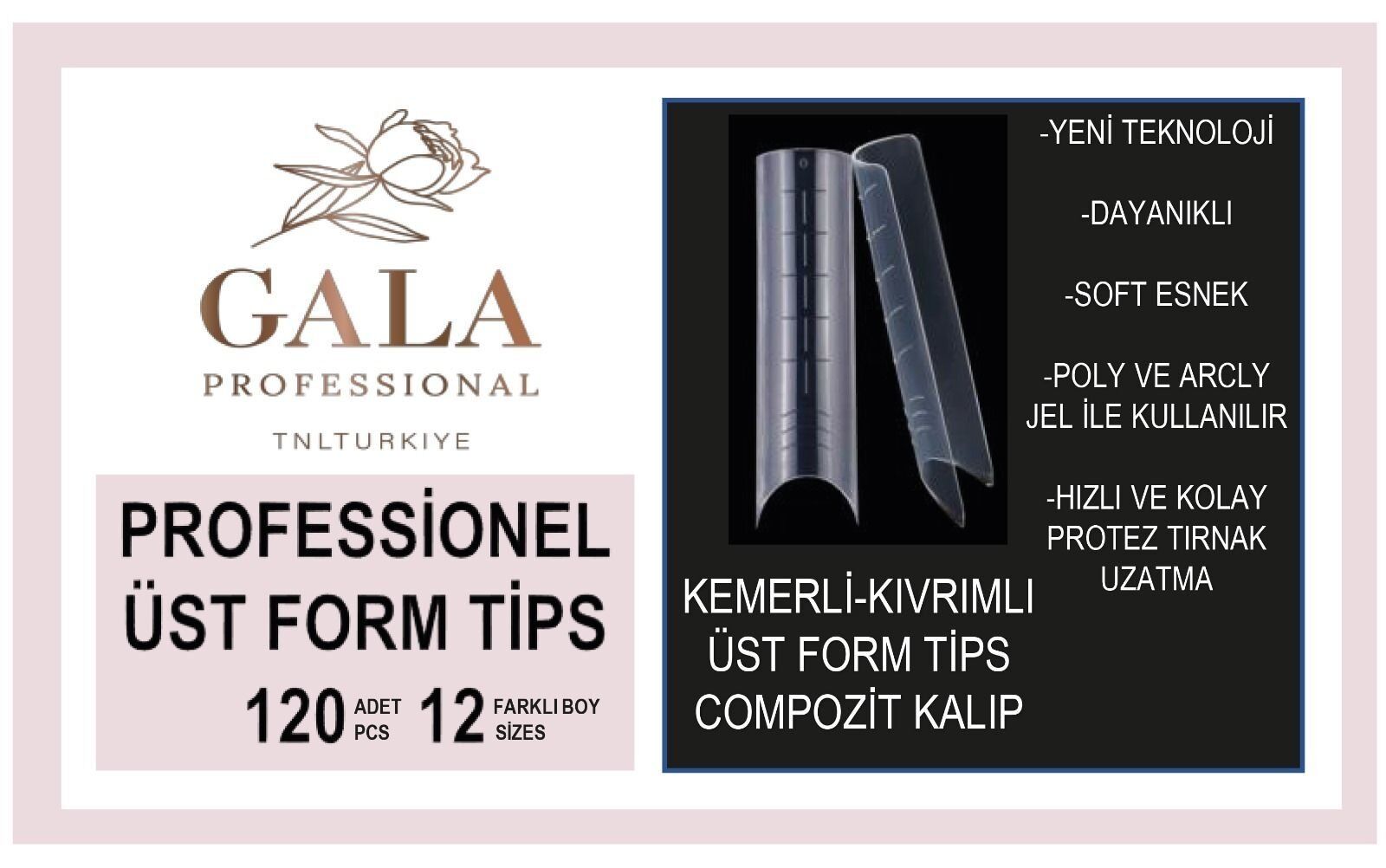 Üst form tips - kemerli&kıvrımlı - 120 li