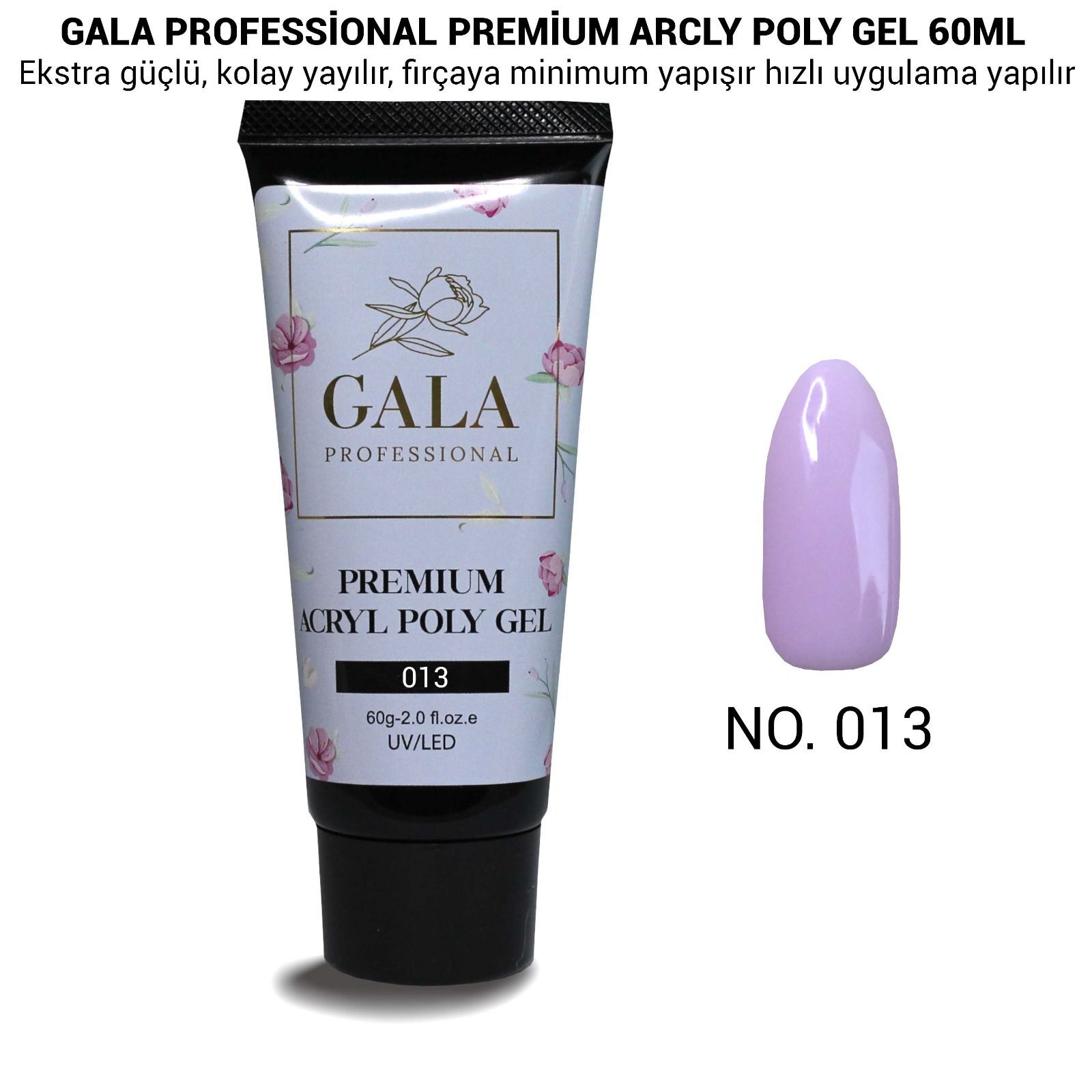 Gala premium arcly poly jel 60 ml no:13