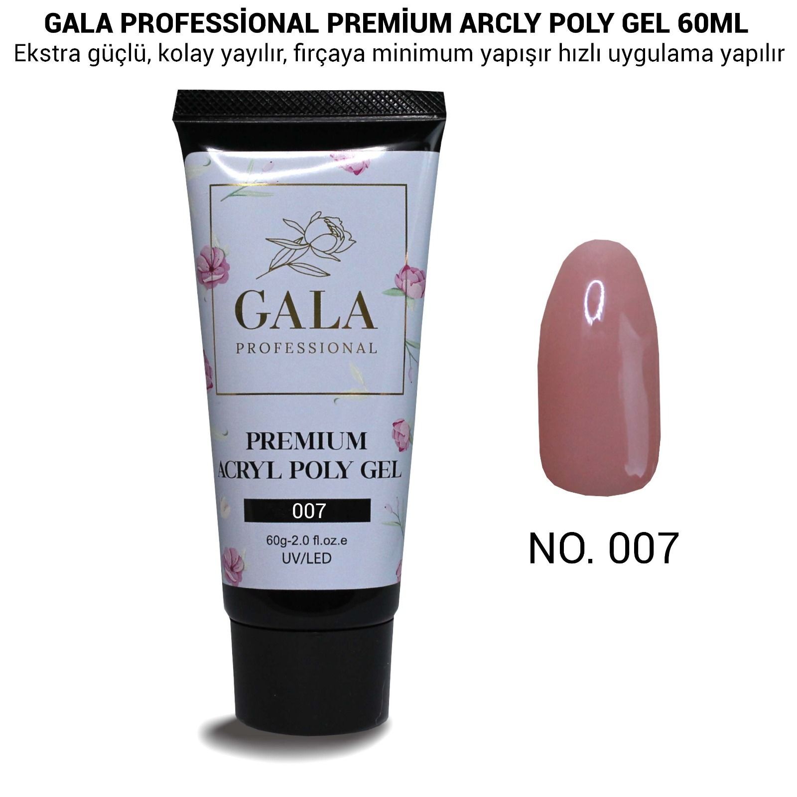 Gala premium arcly poly jel 60 ml no:07