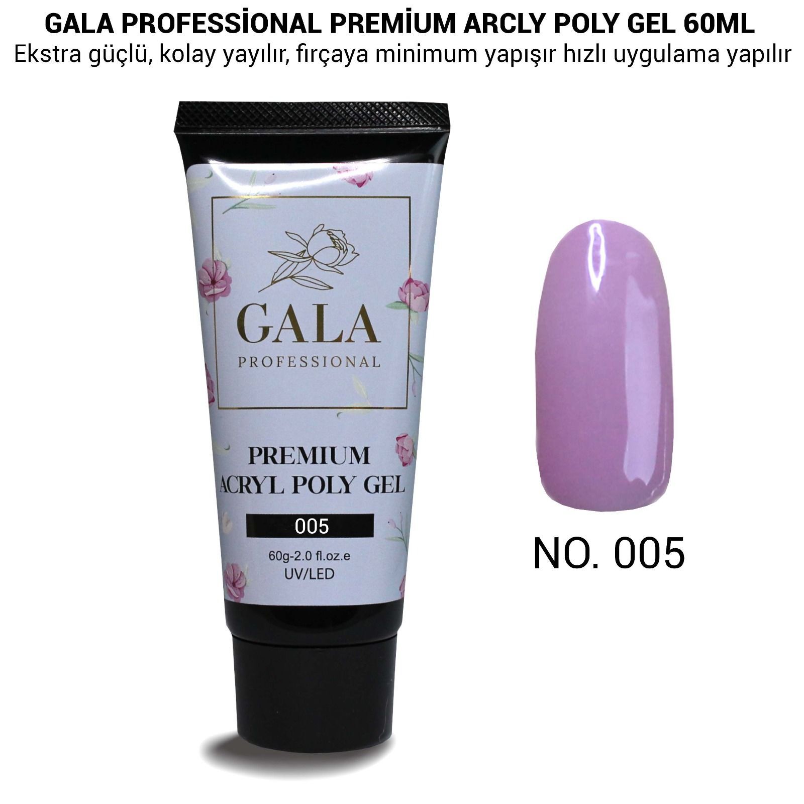 Gala premium arcly poly jel 60 ml no:05