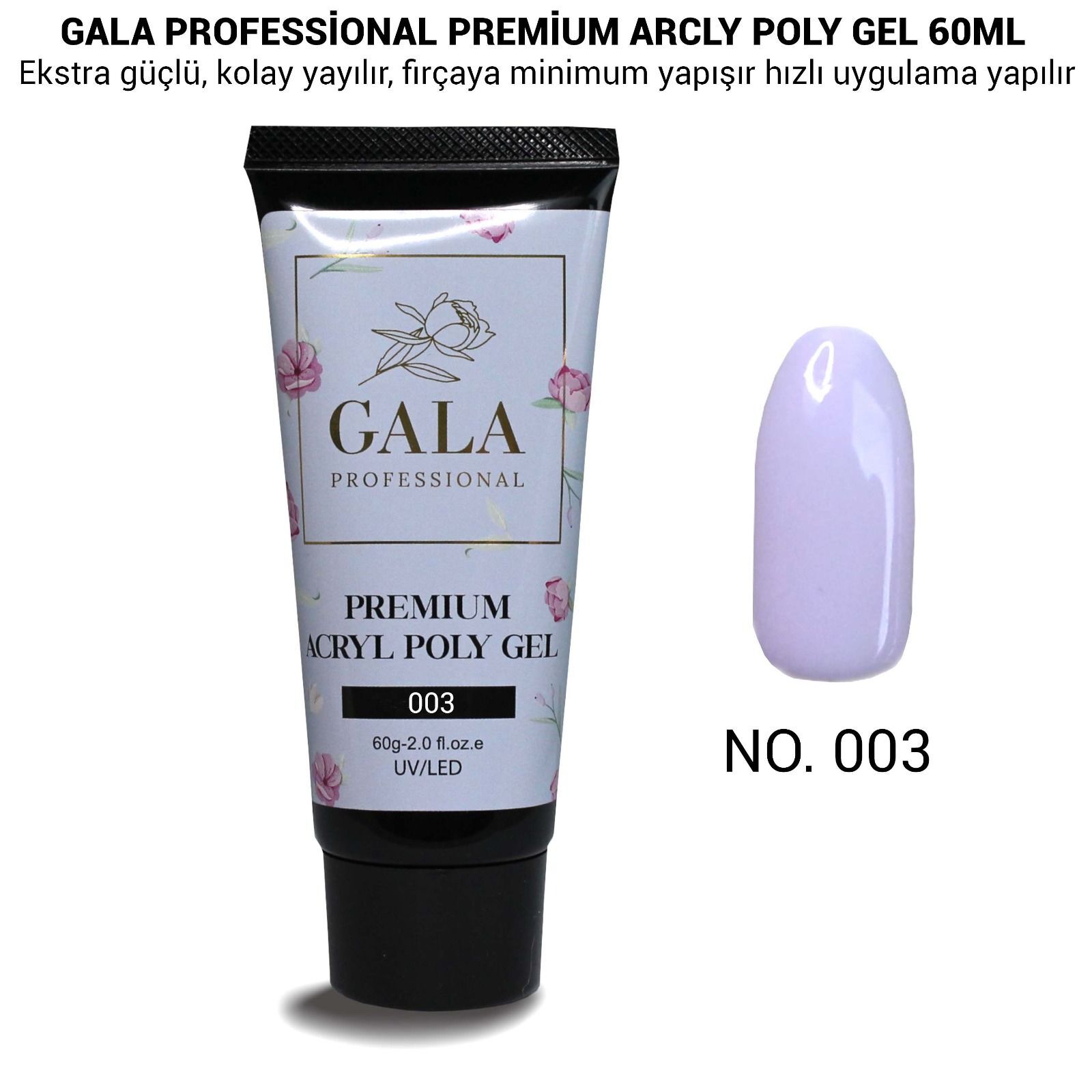Gala premium arcly poly jel 60 ml no:03