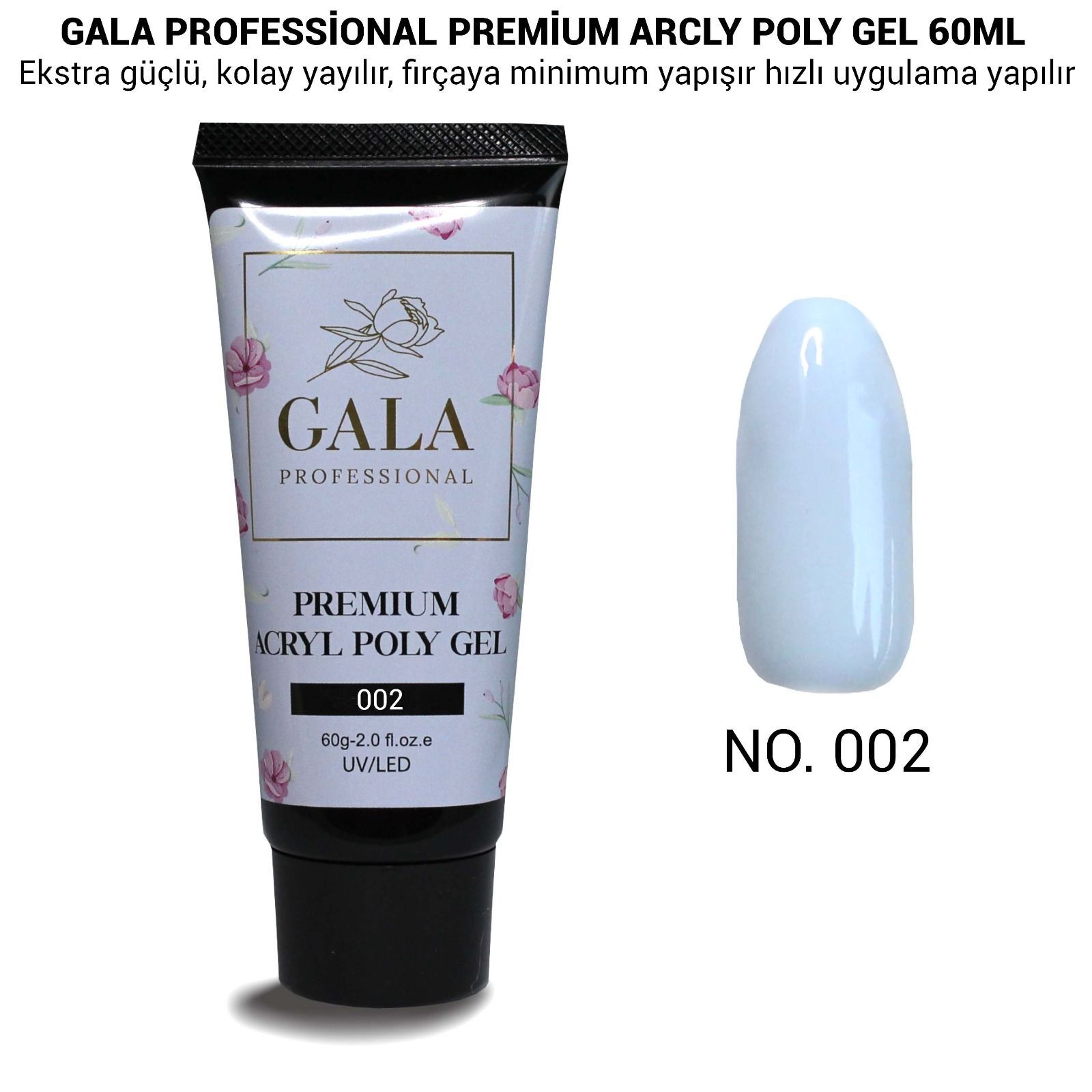 Gala premium arcly poly jel 60 ml no:02