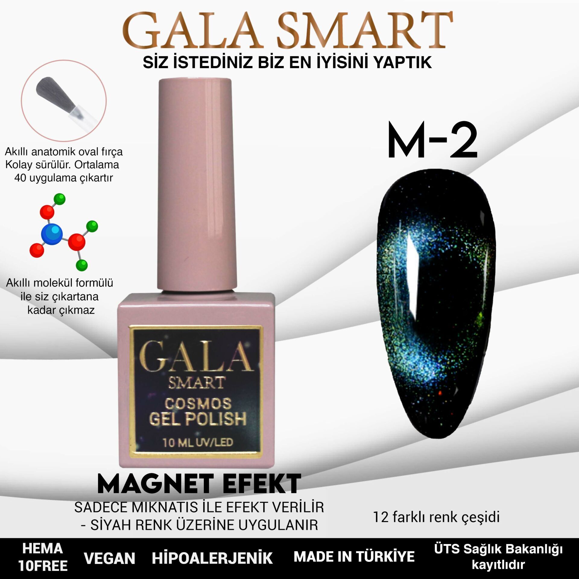 Gala smart cosmos kedi gözü 10 ml m2