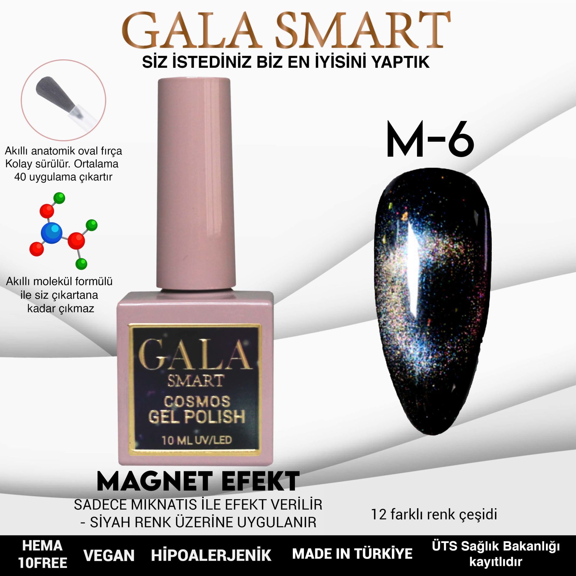 GALA SMART COSMOS KEDİ GÖZÜ 10 ml M6