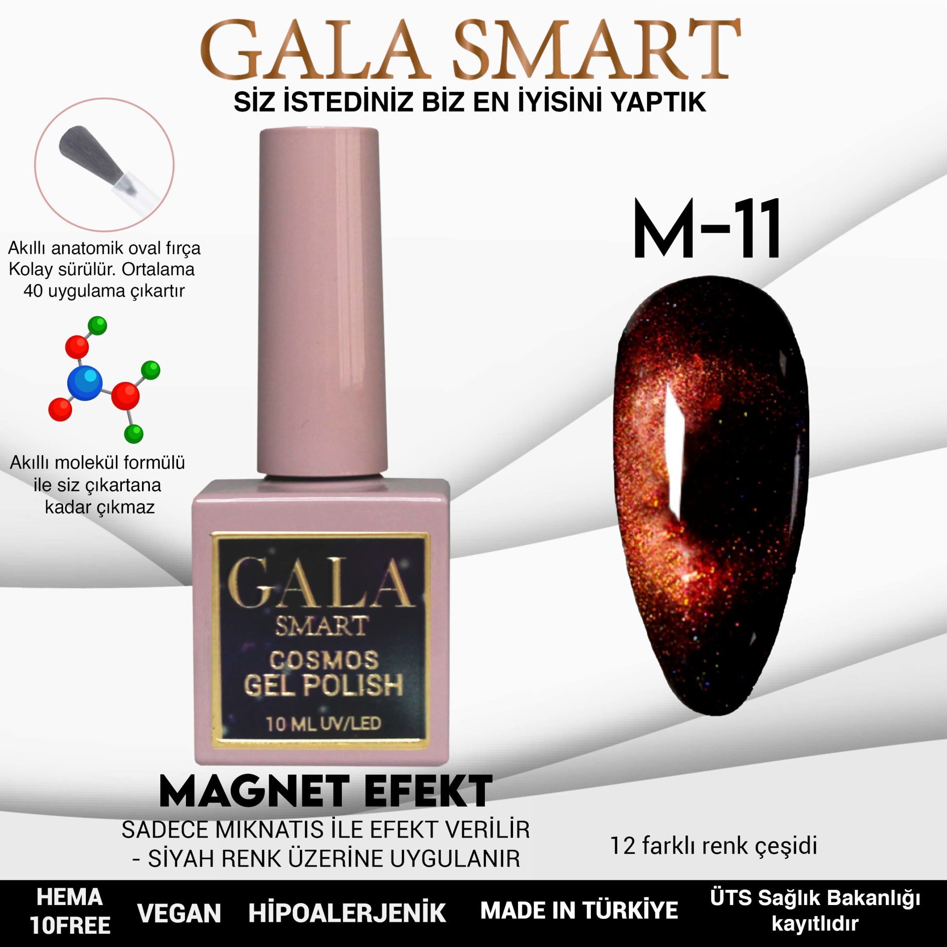 Gala smart cosmos kedi gözü 10 ml m11