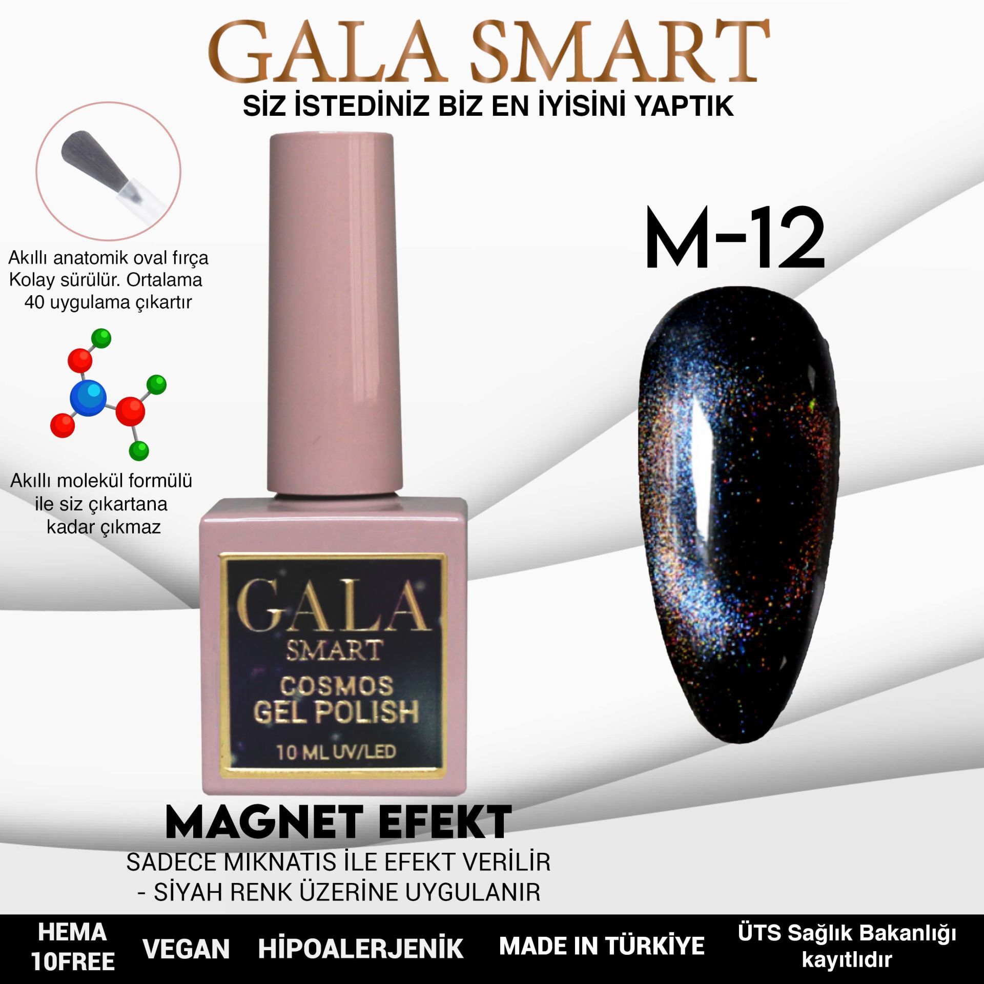 Gala smart cosmos kedi gözü 10 ml m12