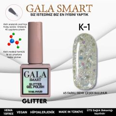 Gala smart glitter kalıcı oje 10 ml k-01