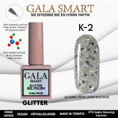 Gala smart glitter kalıcı oje 10 ml k-02