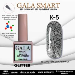 Gala smart glitter kalıcı oje 10 ml k-05