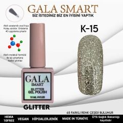 Gala  smart glıtter kalıcı oje 10 mle k15