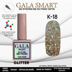 Gala smart glıtter kalıcı oje 10 mle k18