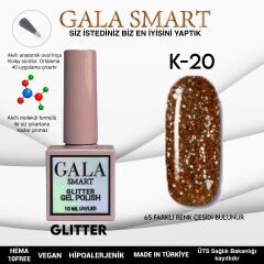 Gala smart glıtter kalıcı oje 10 mle k20