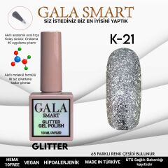 Gala smart glıtter kalıcı oje 10 mle k21